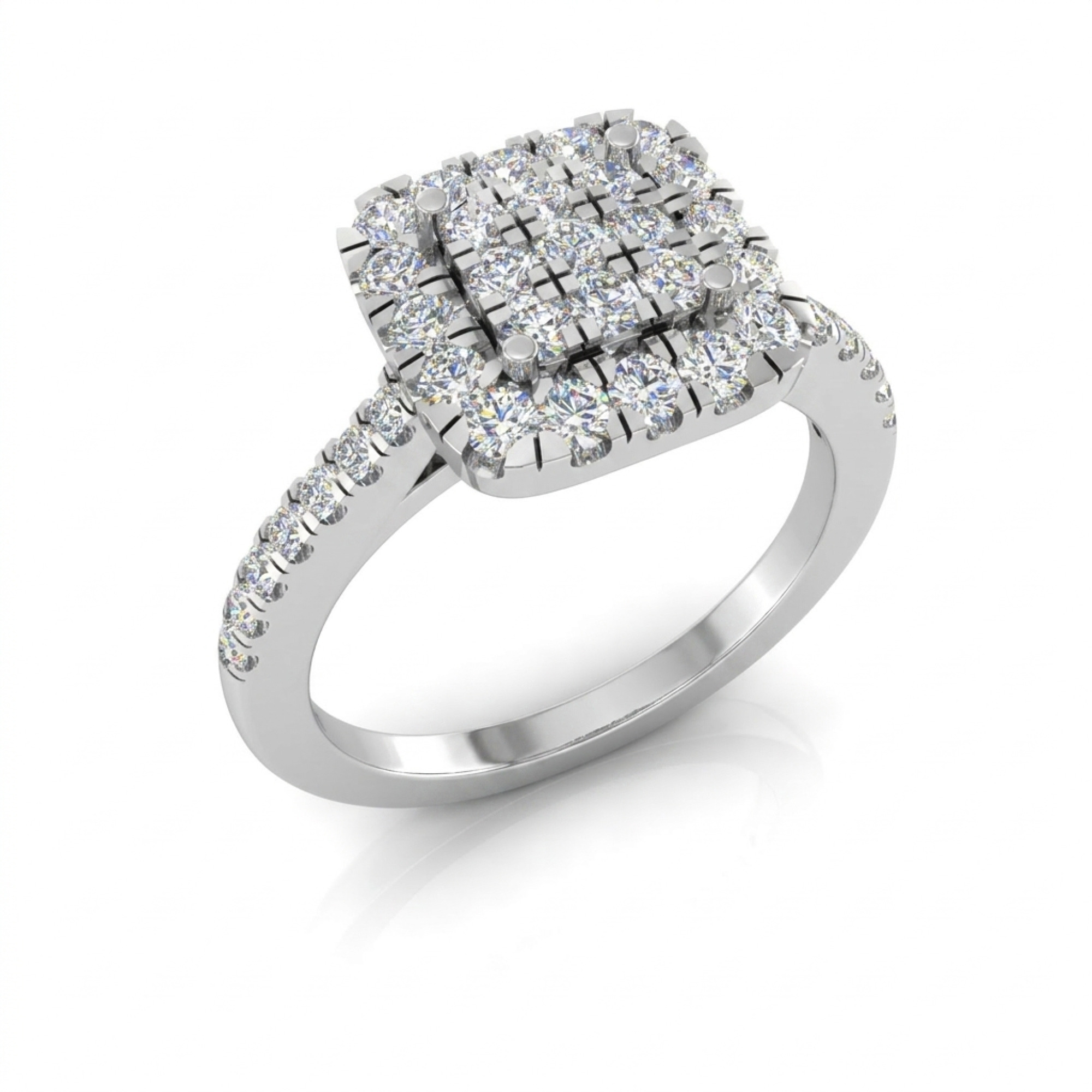 Micro-Pavé Diamond Ring