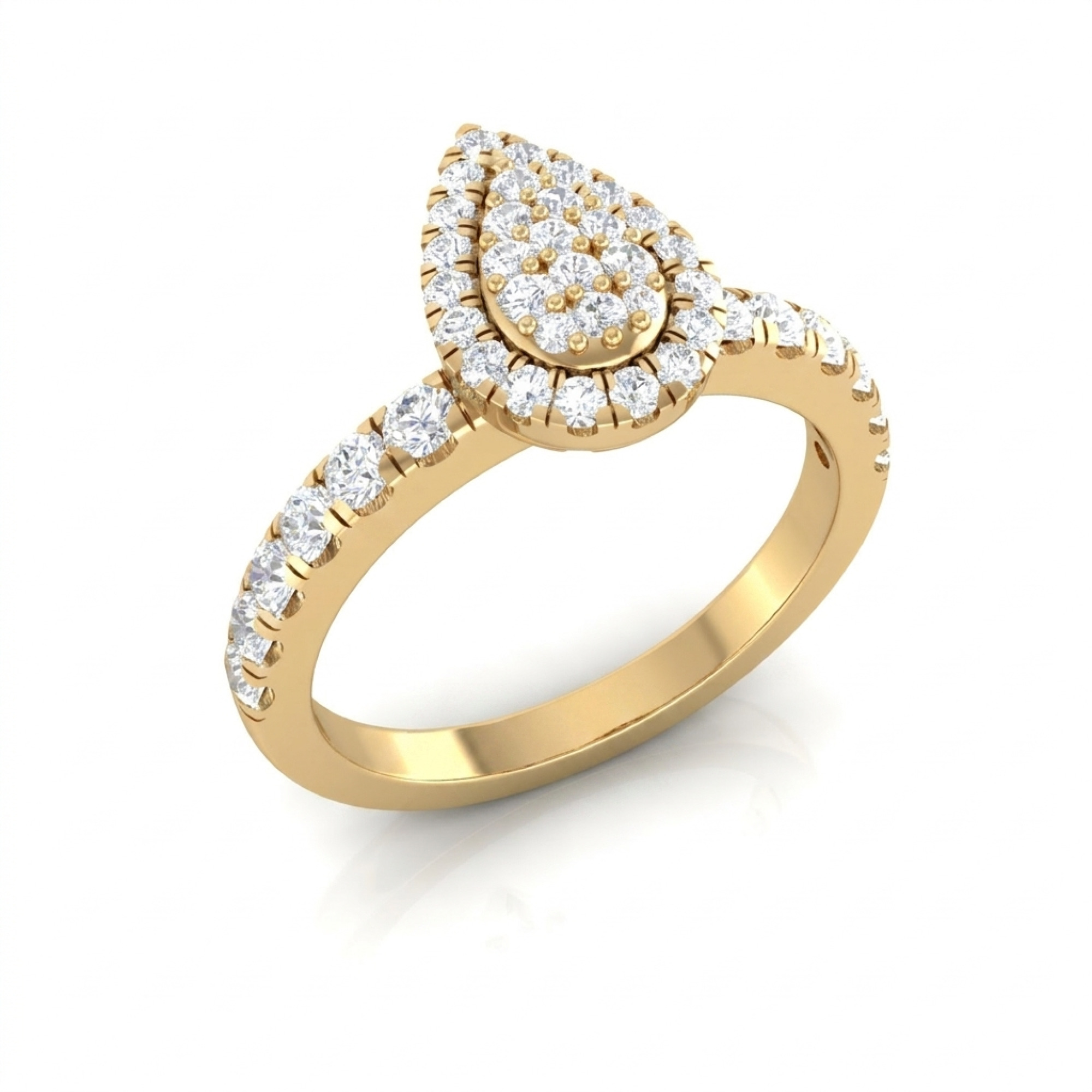 Pear Halo Cluster Ring