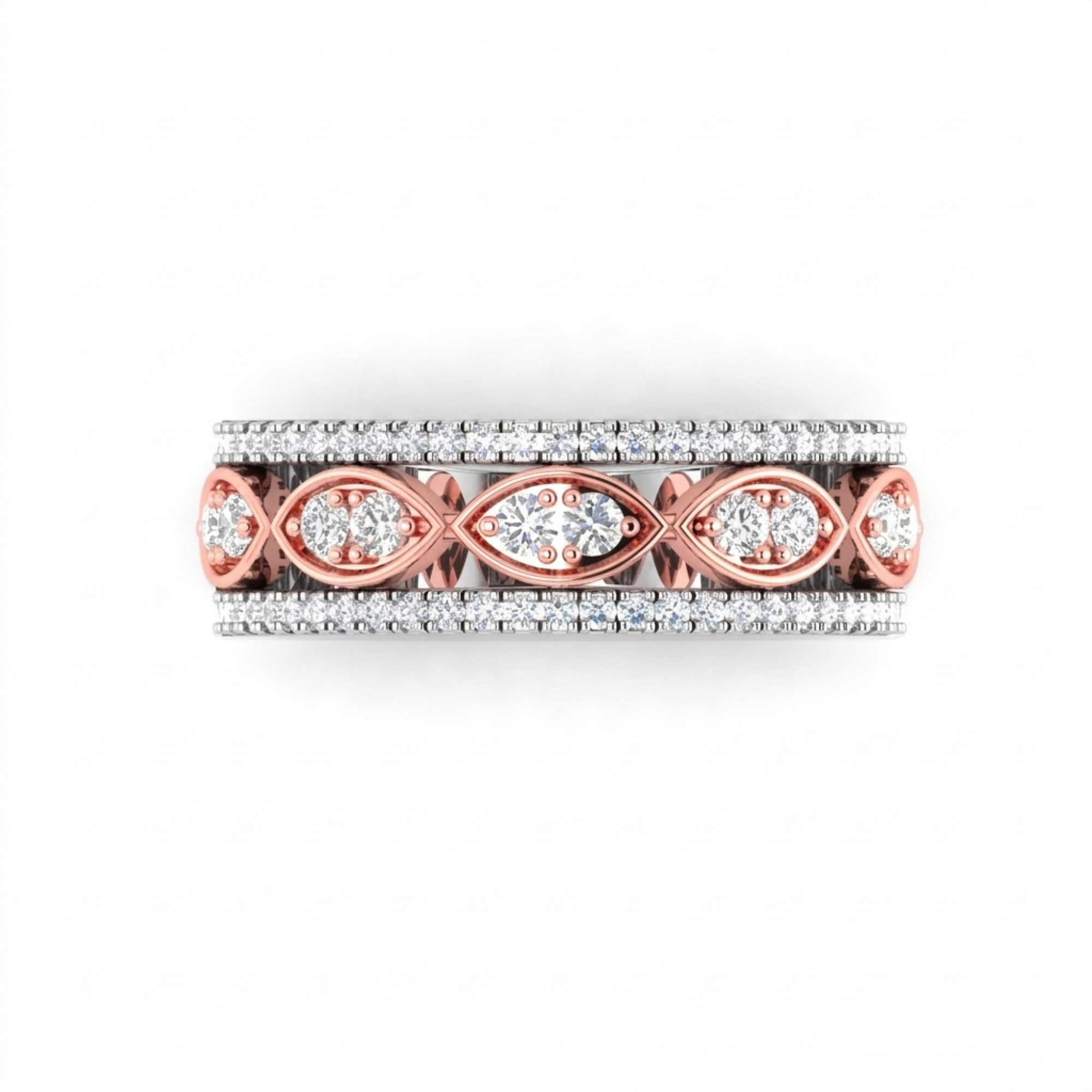 Dual Marquise Diamond Band Ring