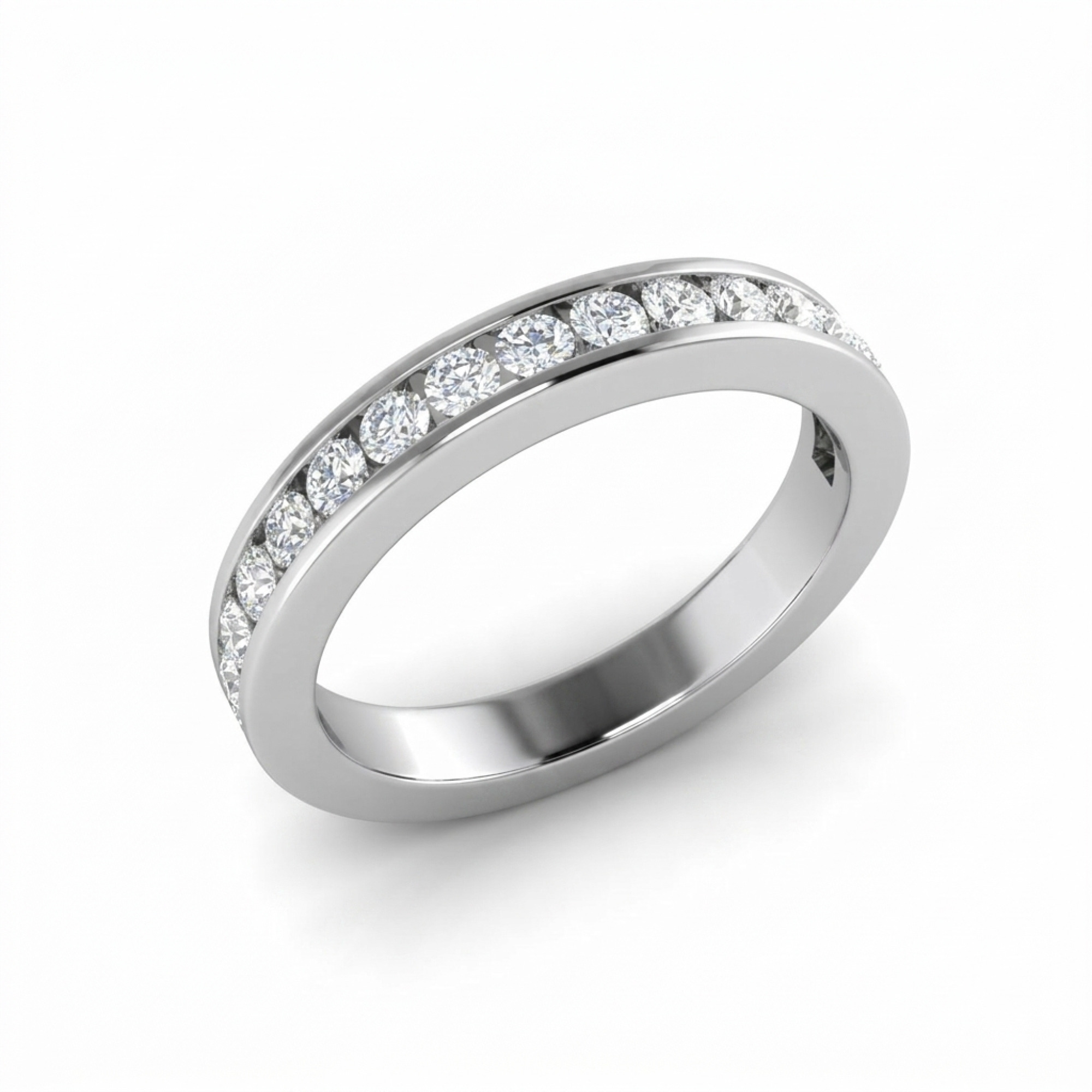 Channel Set Diamond Eternity Band