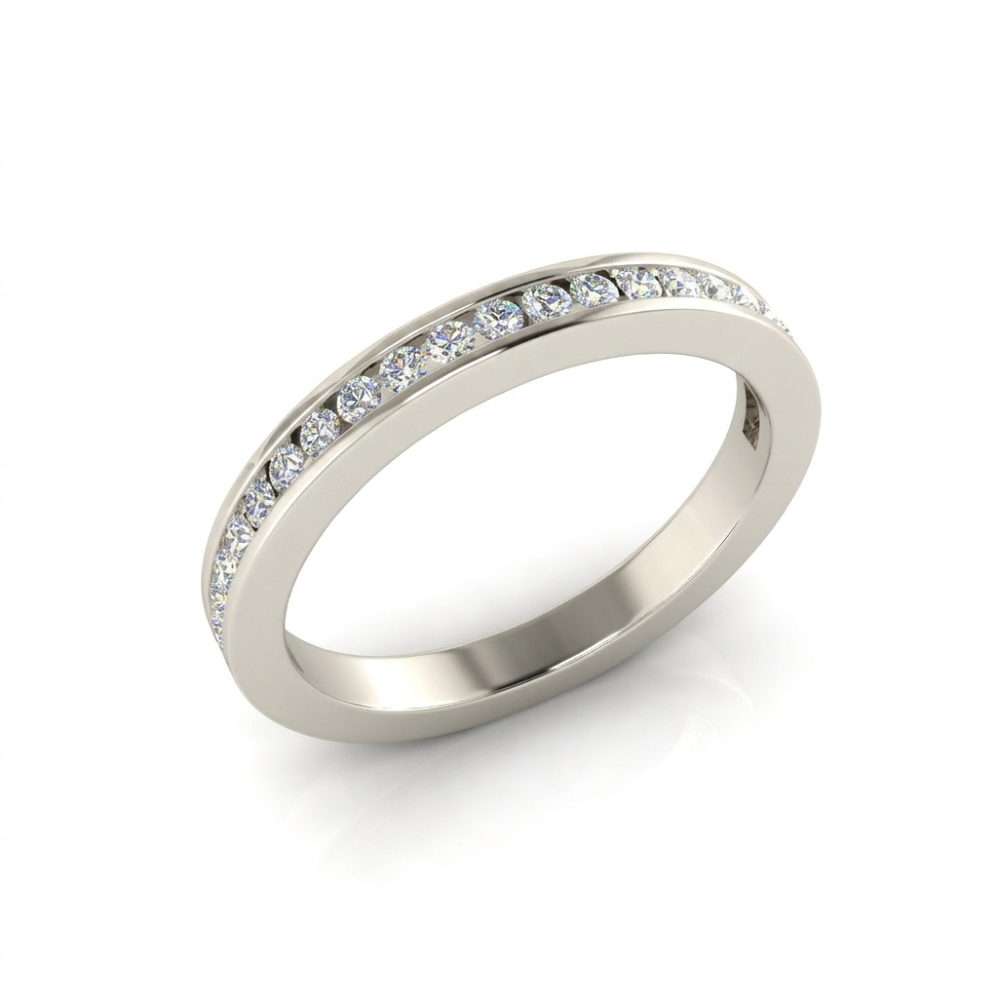 Channel Set Diamond Eternity Band
