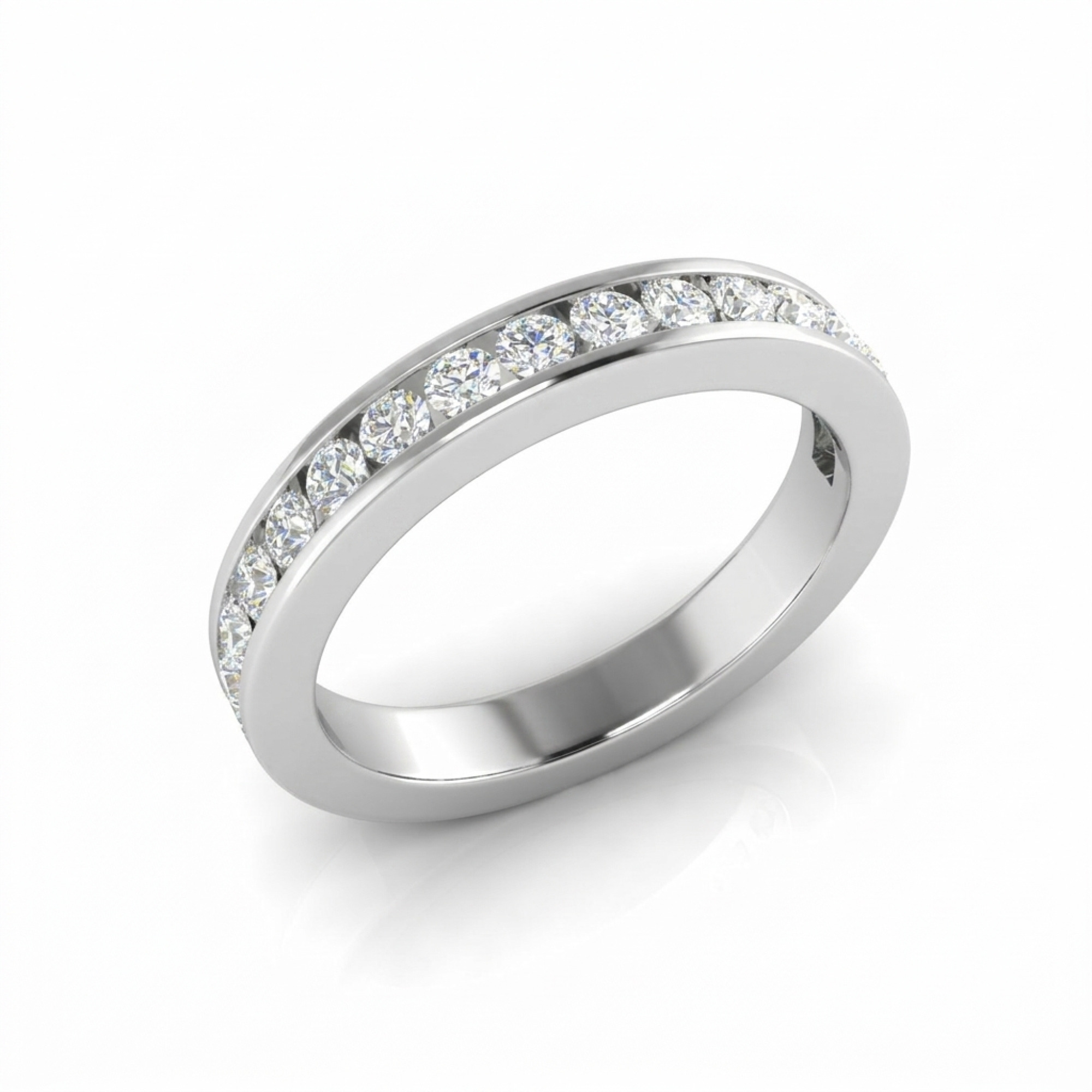 Channel Set Diamond Eternity Band