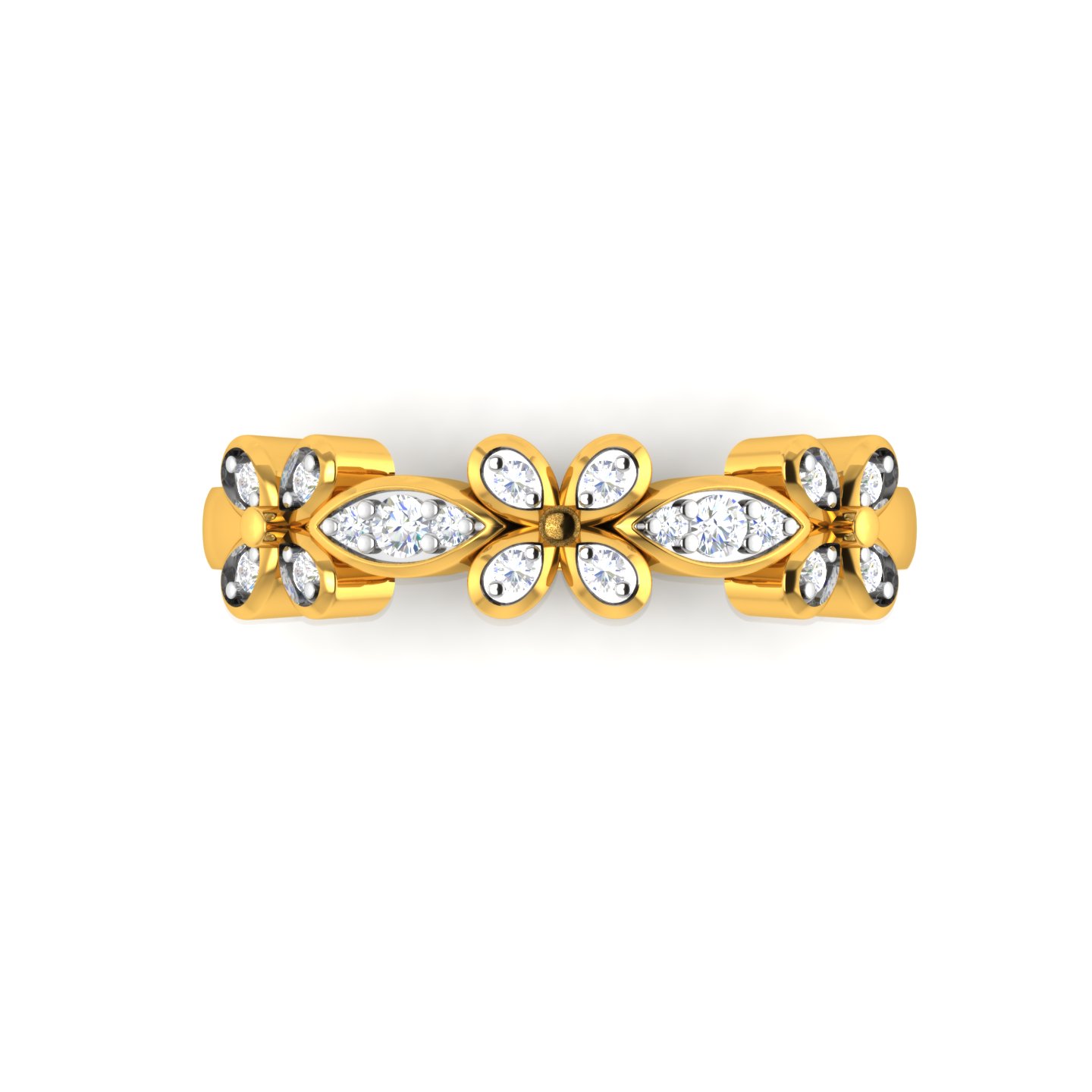 Multi-Station Diamond Band Ring