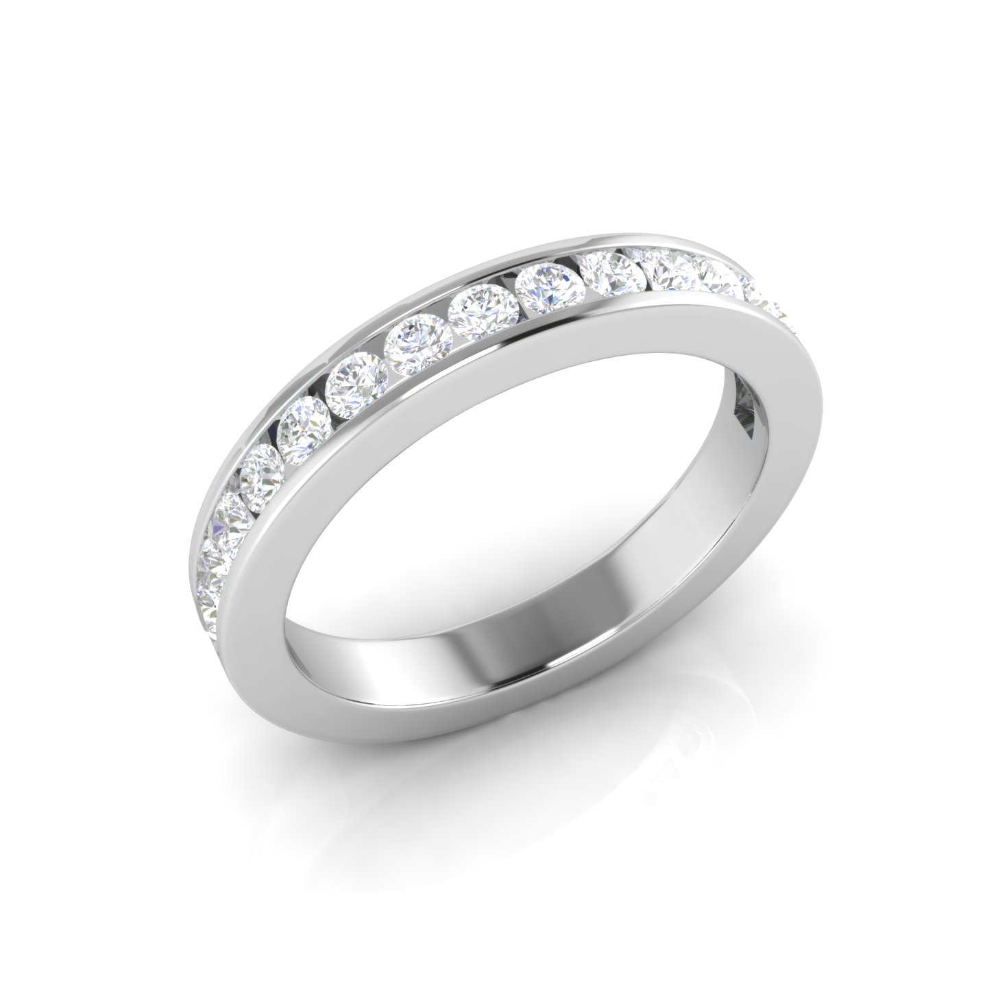 Channel Set Diamond Eternity Band