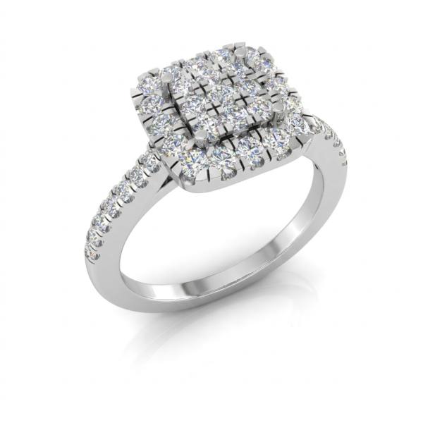 Micro-Pavé Diamond Ring